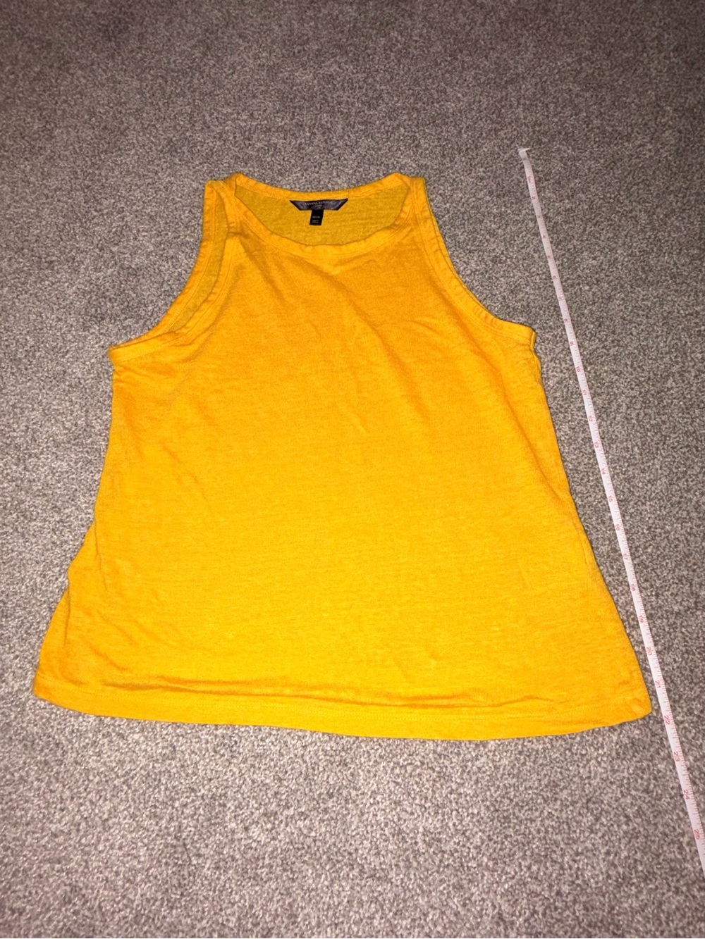 Banana Republic Yellow Linen Tank Top
